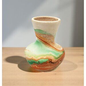 vintage nemadji native clay pottery small vase